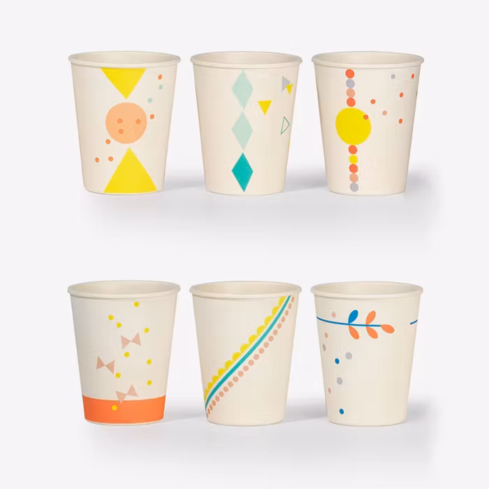 Muggar Party bambu - 6-pack