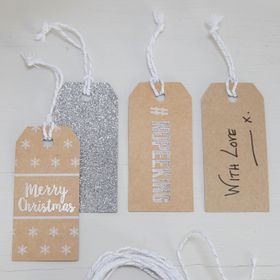Etiketter - Christmas Metallics