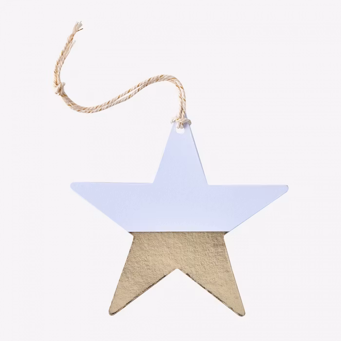 Etiketter Metallic Star