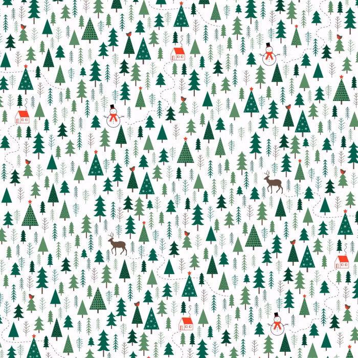 Presentpapper Forest Vit