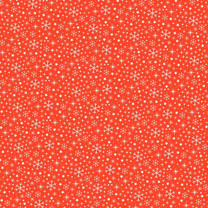 Presentpapper Snowflake red