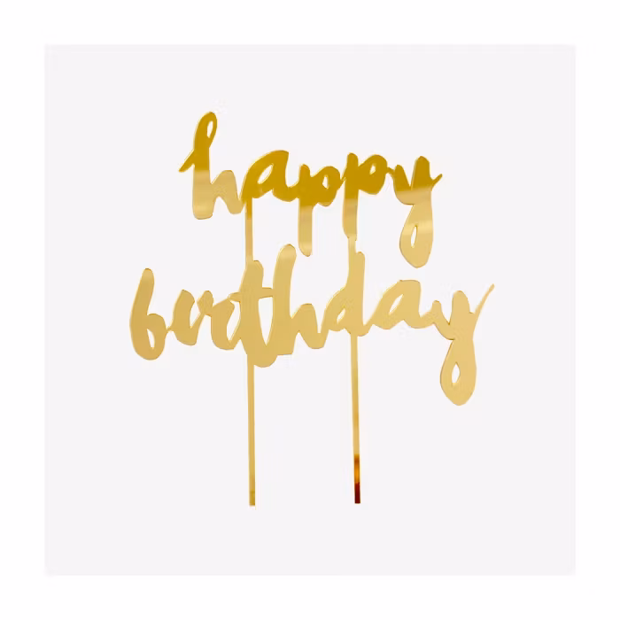 Tårtdekoration Harlow - Happy Birthday