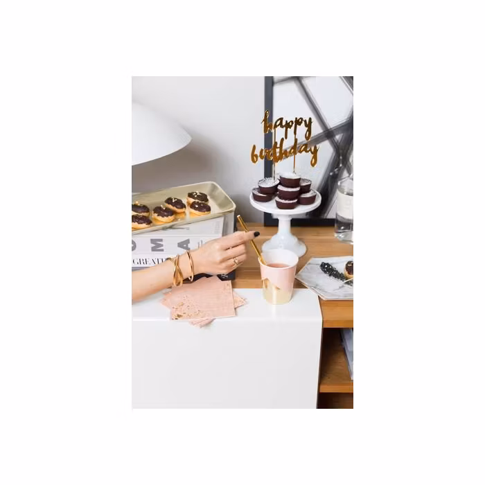 Tårtdekoration Harlow - Happy Birthday