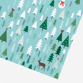 Presentpapper Forest Blå