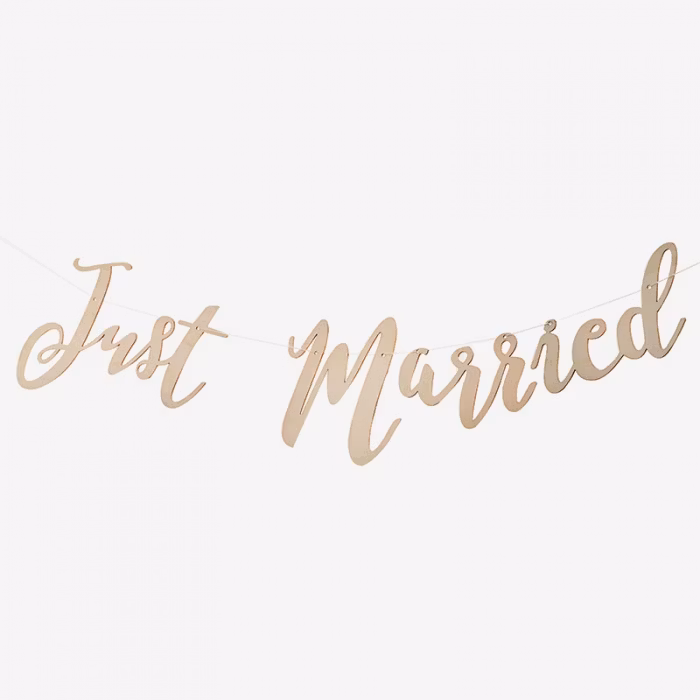 Girlang Just married - Trä