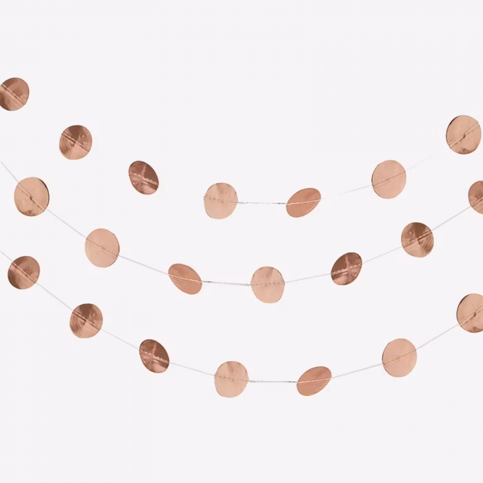 Girlang Confetti Roséguld