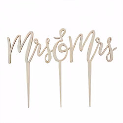 Tårtdekoration Boho - Mrs & Mrs