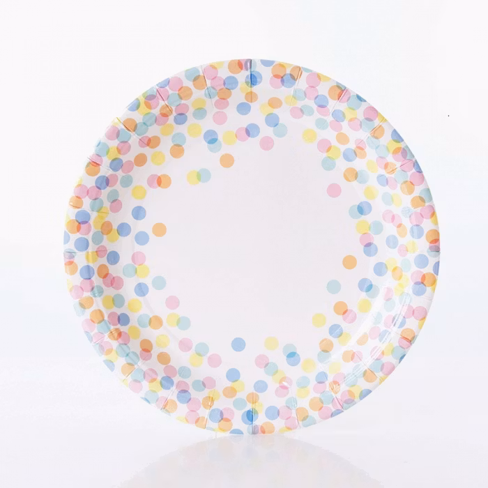 Tallrikar Pastell confetti