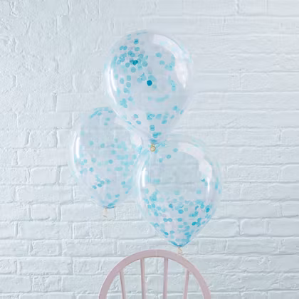 Konfettiballonger Blå