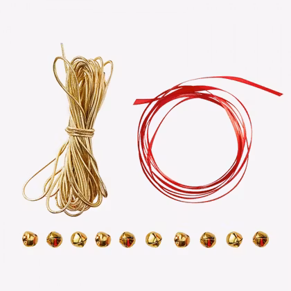 Presentband - Bjällra - Röd/Guld
