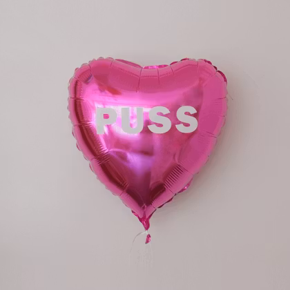 Folieballong - Hjärta Valentines Rosa