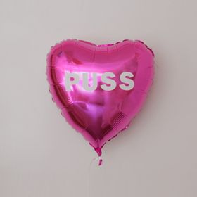 Folieballong - Hjärta Valentines Rosa