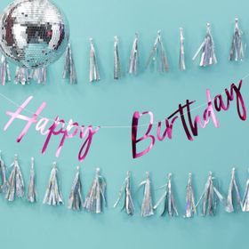 Girlang Happy Birthday Rosametallic - Good Vibes