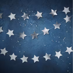 Girlang Metallic Star Silver