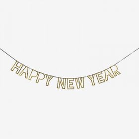 Girlang - Happy New Year - Guld