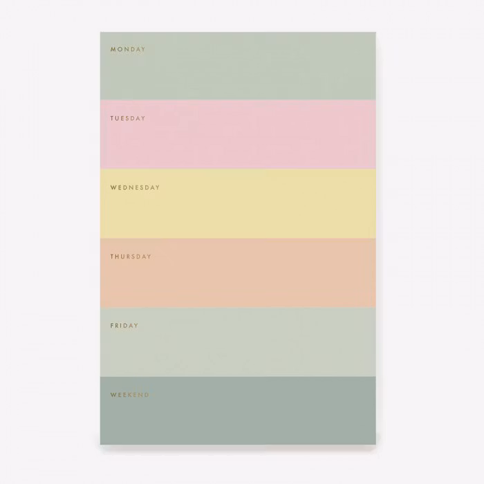 Veckoplanerare Color Block