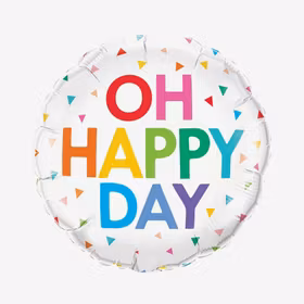 Folieballong - Oh Happy Day - Rainbow