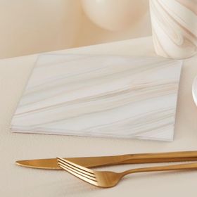 Servetter - Beige marble