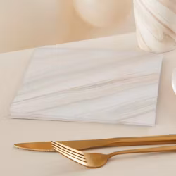 Servetter - Beige marble