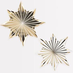 Tallrikar - Gold Stripe Star
