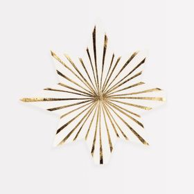 Servetter - Gold Stripe Star