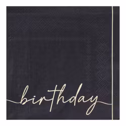 Servetter - Birthday - Nude & Black