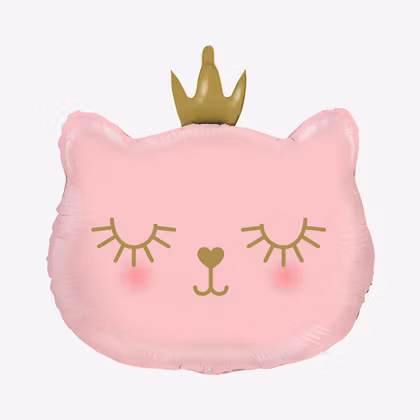 Folieballong - Rosa Katt