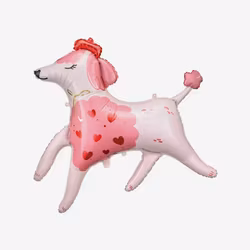 Folieballong - Rosa Hund