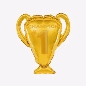 Folieballong - Pokal - Guld