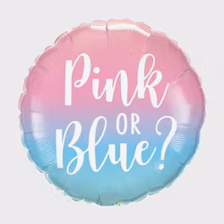 Folieballong - Pink or Blue - Babyshower