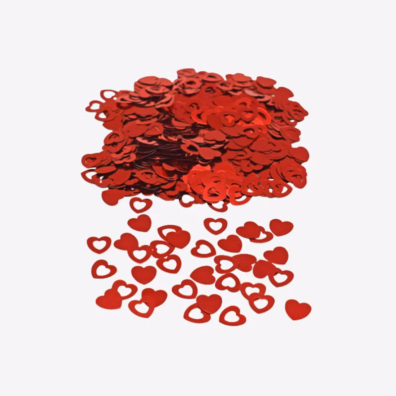 Konfetti - Röda hjärtan