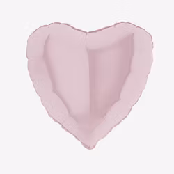 Ballongpost - Hjärta Ljusrosa