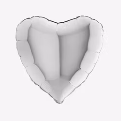 Ballongpost - Hjärta Silver
