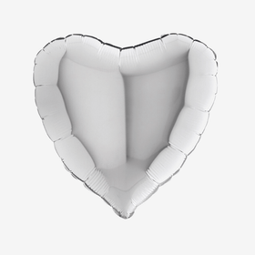 Ballongpost - Hjärta Silver