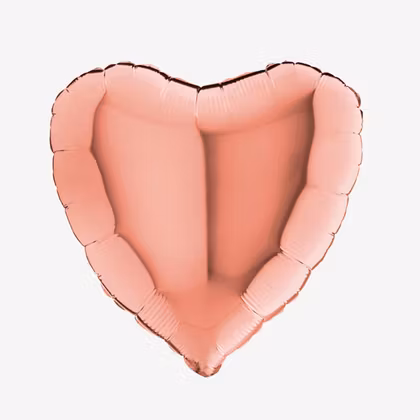 Ballongpost - Hjärta Rosé