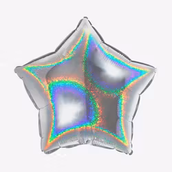 Folieballong - Stjärna Holografisk