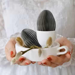 Honeycomb ägg - Olivgrön