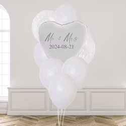 Ballongbukett - Wedding Bells