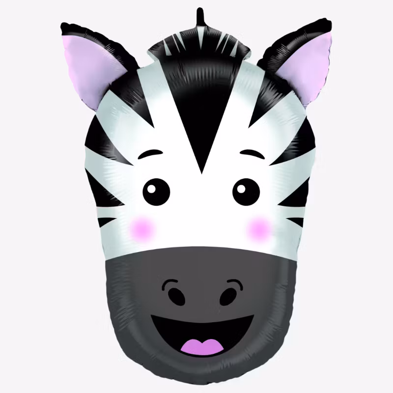 Folieballong - Happy Zebra