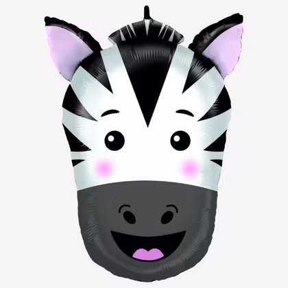 Folieballong - Happy Zebra