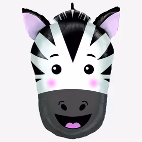 Folieballong - Happy Zebra