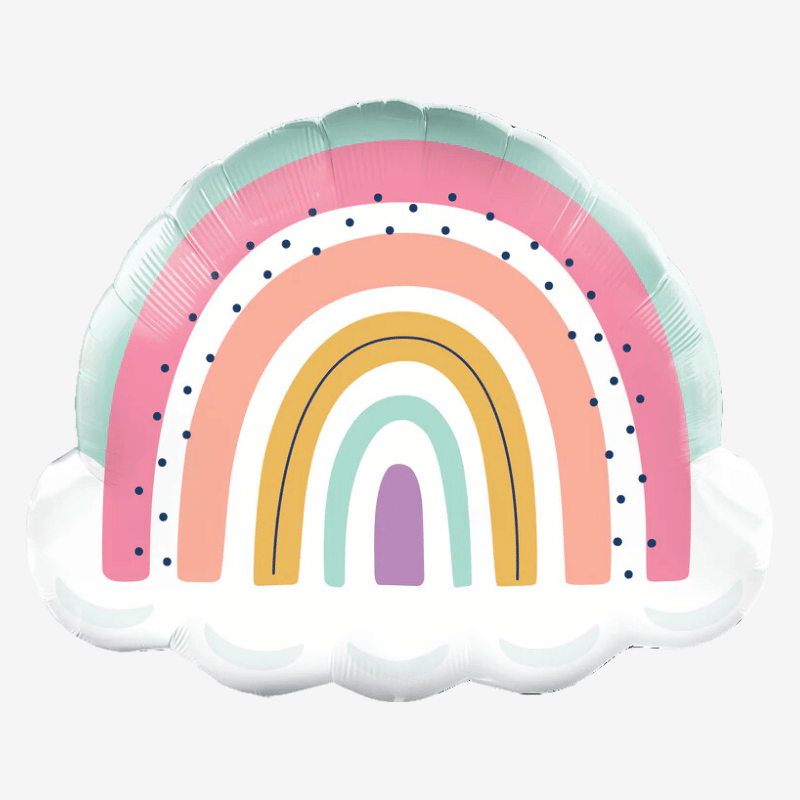 Folieballong - Pastel Rainbow