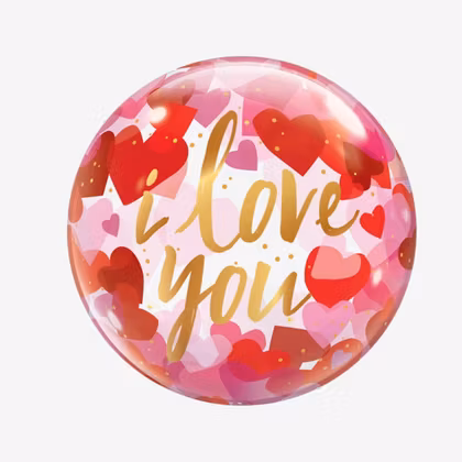 Ballong Deco bubbla - I love you