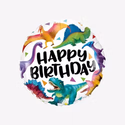 Ballongpost  - Happy Birthday - Dinosaur