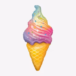 Folieballong - Sparkly Ice Cream