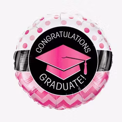 Folieballong - Congrats Rosa