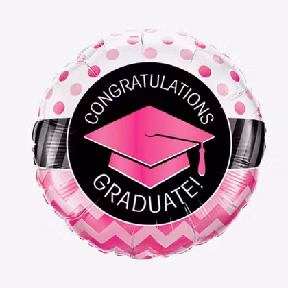 Folieballong - Congrats Rosa