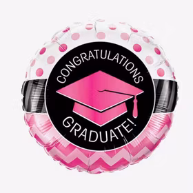 Folieballong - Congrats Rosa