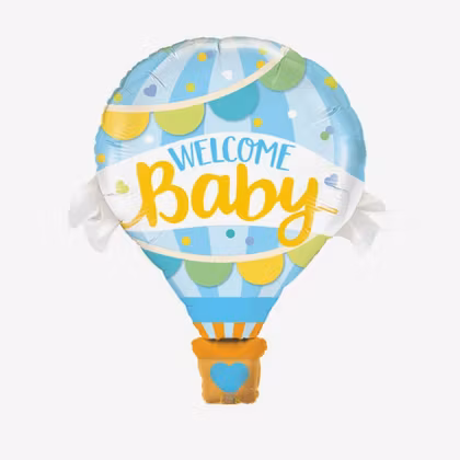 Folieballong - Luftballong Blue Babyshower
