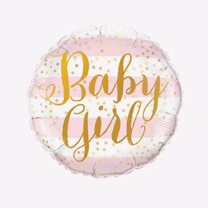Heliumfylld folieballong - Baby Girl